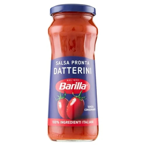 Offerta a tempo: Barilla Sugo con Pomodori Datterini e Olio di Oliva, Salsa Pronta Classica, Senza Glutine - 300 gr - 40% da 2.33 € a 1.39 €