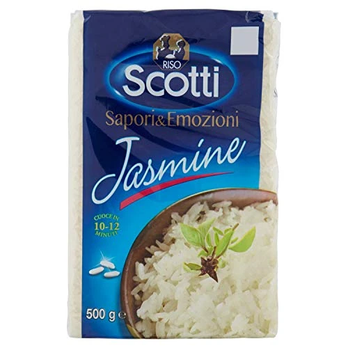 Oferta limitada: Riso Scotti - Arroz Jazmín - Arroz Aromático Idóneo para Guarniciones - Tiempo de Cocción 10-12 Minutos, 500 gr de 9.42 € a 9.42 € (ahorro 0.0%)