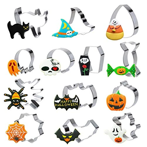 Oferta limitada: GWHOLE Moldes Galletas Halloween 13 Piezas de Acero Inoxidable de 8.49 € a 8.49 € (ahorro 0.00%)