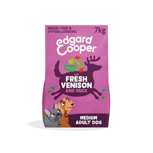 Oferta limitada: Edgard & Cooper Pienso para Perros Adultos Comida para Perros Seca Natural Sin Cereales Hipoalergenico 7kg Venado & Pato Fresco, Fácil de digerir, Alimentación Sana Sabrosa y Equilibrada de 62.28 € a 62.28 € (ahorro 0.00%)