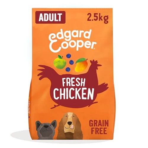 Offre limitée : Edgard & Cooper Croquettes pour Chiens Adultes, Aliments secs sans céréales Aliments naturels 2,5 kg Poulet Frais, Alimentation complète, Saine et équilibrée pour Chiens de Toutes Tailles de 25.99 EUR à 20.11 EUR (remise 22%)