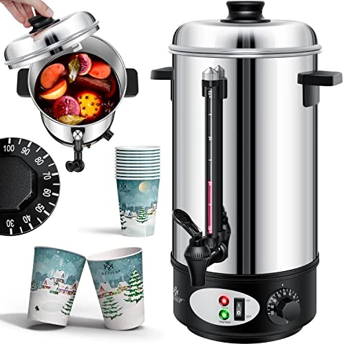 Offerta a tempo: KESSER® Bollitore per vin brulé, cuoci-vin brulé in acciaio inox, macchina per vin brulé, macchina per bevande calde - 0.00% da 67.80 € a 67.80 €