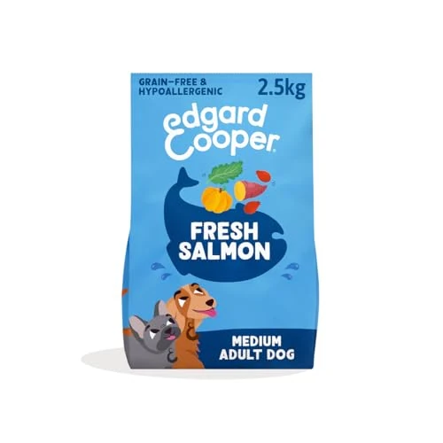 Zeitlich begrenztes Angebot: Edgard & Cooper Frischer Norwegischer Salmon 2.5kg, Trockenfutter für ausgewachsene Hunde, getreidefrei, verpackt mit frischem Fleisch von 33.61 € auf 33.61 € (0.00% Rabatt)