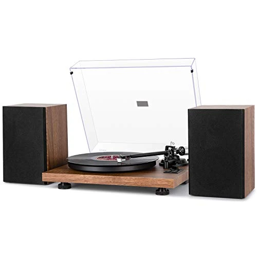 Offerta a tempo: 1 BY ONE Giradischi Vinili Bluetooth Hi-Fi con Diffusori da Mensola 36W - 5% da 199.99 € a 189.99 €