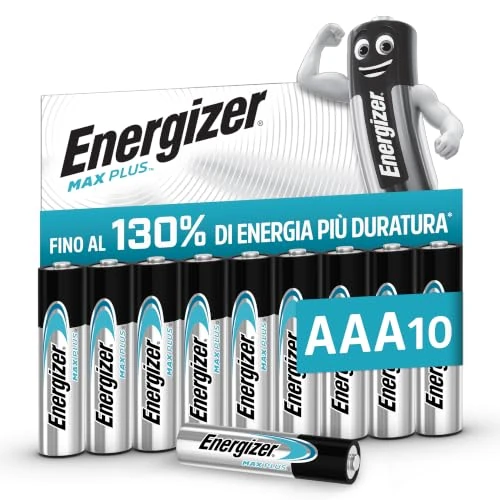 Zeitlich begrenztes Angebot: Energizer Max Plus AAA Batterien (10 Stück) - Alkali-Batterie 1,5V von 9.49 € auf 7.99 € (16% Rabatt)