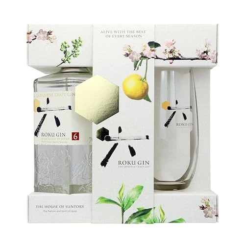 Roku Japanese Craft Gin Gift Pack 1x70cl 43%