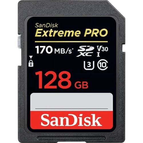Beperkte aanbieding: SanDisk Extreme PRO 128GB SDXC Memory Card up to 170MB/s, UHS-1, Class 10, U3, V30 van 39.95 EUR naar 39.95 EUR (besparing 0%)