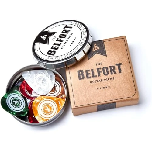 Offre limitée : Belfort Lot de 20 médiators guitare, 4 épaisseurs 0,46-1,20 mm + boîte de 9.99 € à 9.99 € (0.00% de remise)