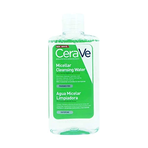 CeraVe Mizellenwasser und Make-up Entferner, Für eine gründliche und milde Gesichtsreinigung, Gesichtswasser für jeden Hauttyp, Mit Hyaluron und 3 essenziellen Ceramiden, Ohne Parfüm, 295 ml