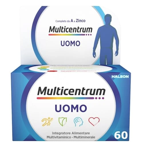 Offerta a tempo: Multicentrum Uomo - Integratore Alimentare Multivitaminico Completo - 60 Compresse — 29% da 25,80 € a 18,41 €