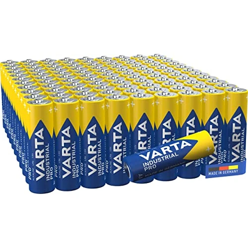 Oferta limitada: VARTA Pilas AA, paquete de 100, Industrial Pro, Baterías Alcalinas, 1,5V, paquete de almacenamiento de embalaje ecológico, Made in Germany [Exclusivo en Amazon] de 39.99 € a 37.99 € (ahorro 5%)
