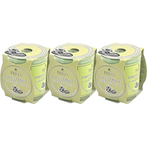 Price's Candles - Juego de 3 velas en tarro de chef