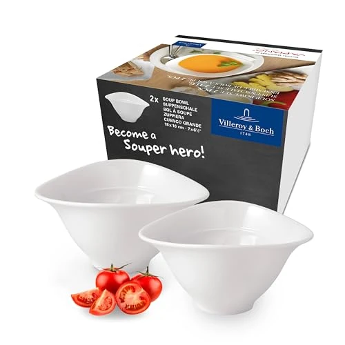 Offerta a tempo: Villeroy & Boch - Vapiano Zuppiera Seta da 2 Bianco, Lavabile in Lavastoviglie, Adatto per Microonde, Scodella, Ciotola per Zuppa, Ciotole Ceramica, Stoviglie, Porcellana Premium - 31% da 29.90 € a 20.61 €