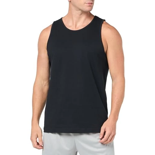 Amazon Essentials Top a Canotta Regular Fit Uomo, Nero, XS