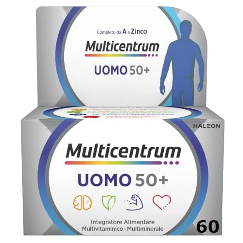 Offerta a tempo: Multicentrum Uomo 50+ Integratore Alimentare Multivitaminico Completo — 30% da 37,10 € a 25,97 €