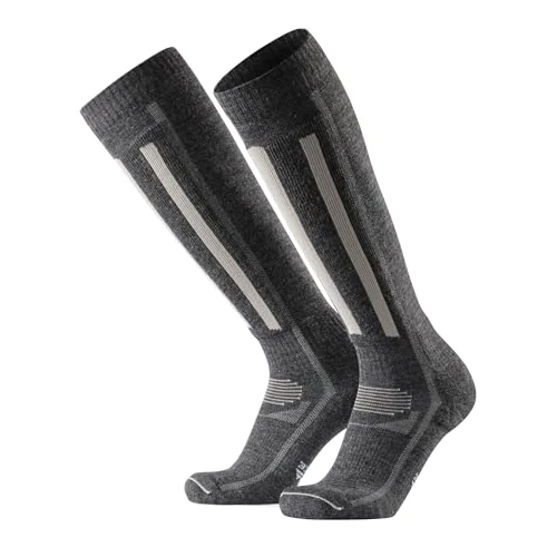 Oferta limitada: DANISH ENDURANCE Calcetines de Esquí, Lana Merino Dark Gris/Light Gris 35-38 de 28.95 € a 18.95 € (ahorro 35%)