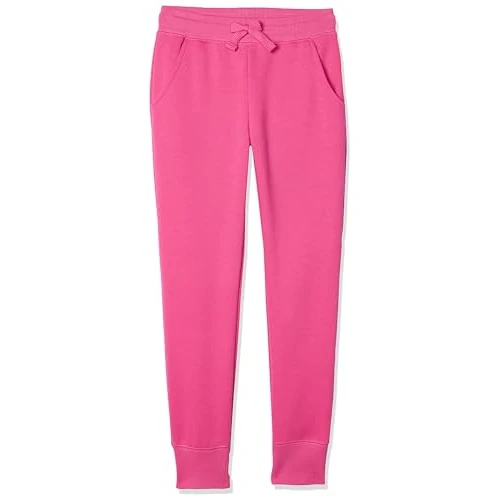 Limited-time offer: Amazon Essentials Girls' and Toddlers' Regular-Fit Fleece Cuffed Joggers, Pink, 2 Years from 6.57 £ to 6.57 £ (save 0.00%)
