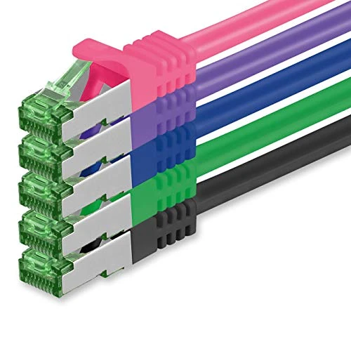 Tijdelijke aanbieding: 1aTTack.de 1 M Cat.7 Netwerkkabel 5 Stuks Cat7 Patchkabel LAN Kabel Ethernet RJ45 10 Gbit/s (Alle Internetsnelheden) 5 Kleuren 1 Meter van 14.74 € naar 14.74 € (0.00% korting)