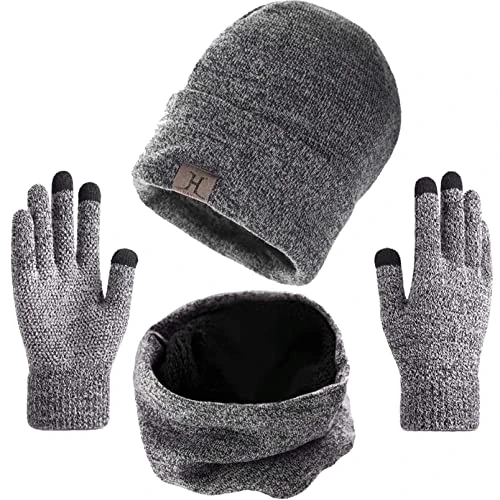 Oferta ograniczona: Zestaw szalików i rękawiczek Aisprts, zimowy zestaw szalików i czapek do ekranów dotykowych dla mężczyzn i kobiet z 54.99 EUR na 54.99 EUR (znizka 0%)