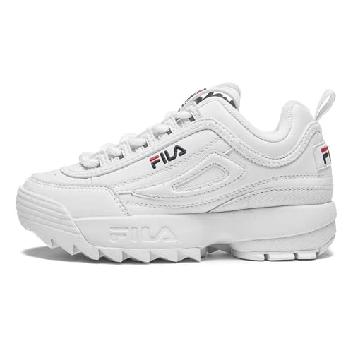 FILA Disruptor Kids, Zapatillas Unisex niños, Blanco, 31 EU
