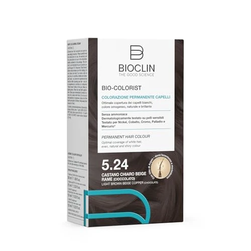 BIOCLIN Bio Colorist Colorazione Permanente 5.24 Castano Chiaro Beige Rame