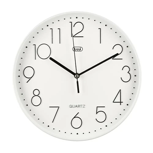 Limited offer: Trevi OM 3508 S Wall Clock 30 cm 30 cm Bianco from 24.90 EUR to 14.61 EUR (save 41%)