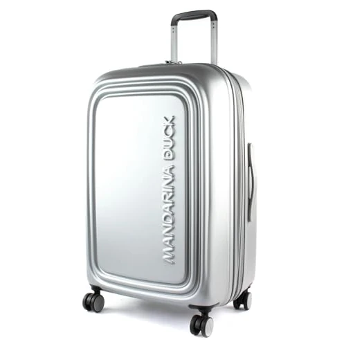 Mandarina Duck LOGODUCK + Trolley MEDIUM EXP Silver (Silver) 45x69x32/35 (LxHxW)