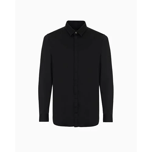Offerta a tempo: ARMANI EXCHANGE Uomo, Camicia, Nero, XS - 37% da 75.00 € a 47.59 €