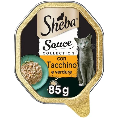 Oferta limitada: Sheba Sauce Collection - Comida para Gatos con Pavo y Verduras en Salsa Delicada, 85 g - 22 bandejas de 24.08 € a 24.08 € (ahorro 0.00%)