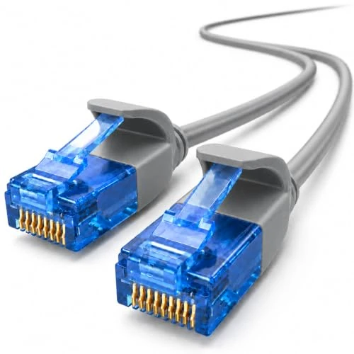 Offre limitée : 1aTTack.de 660059 Câble Cat6 Cat.6 Câble réseau Cat 2m - câble patch câble fin (petit diamètre - très flexible) 1000 Mbit/s - 1 pièce - gris de 6.95 € à 6.95 € (0.00% de remise)
