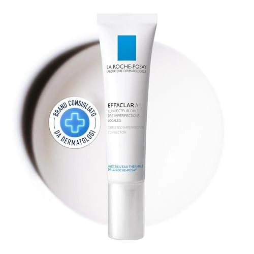 Offerta a tempo: La Roche-Posay Effaclar A.I., Trattamento Anti-Imperfezioni, Per Pelle Mista, Grassa o a Tendenza Acneica, Brufoli, Punti Neri e Infiammazioni Ridotti, Arricchito Con Niacinamide e LHA, 15 ml - 27% da 17.85 € a 13.00 €