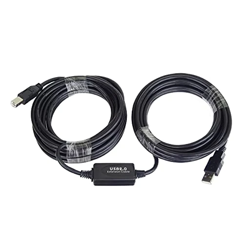 Offre limitée : PremiumCord Câble d'Extension USB Actif Avec Répéteur 10 m, USB A Mâle vers B Mâle, Câble Haut Débit, 2x Blindé, AWG20/28, Couleur Noir, Longueur 10 m de 15.99 € à 15.99 € (0.00% de remise)