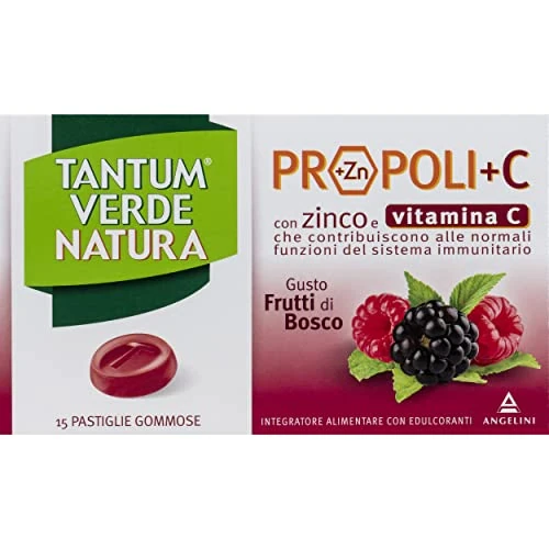 Offerta a tempo: Angelini Tantum Verde - Natura Propoli+C gusto Frutti di Bosco
- 15 Pastiglie Gommose — 52% da 7,20 € a 3,49 €