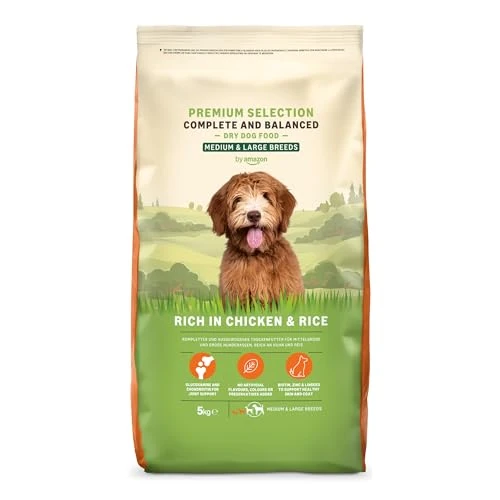 Oferta limitada: by Amazon Alimento seco Completo para Perros Adultos Rico en Pollo y arroz, 5 kg (Paquete de 1) (Anteriormente una Marca Lifelong, el Mismo Producto) de 18.81 € a 15.98 € (ahorro 15%)