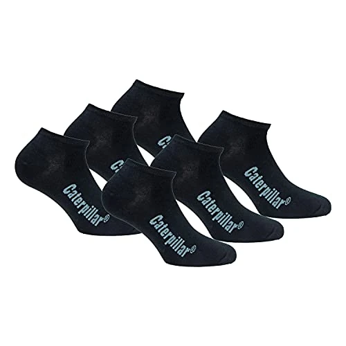 Oferta limitada: Caterpillar 6 pares de calcetines Sneaker para hombre en algodón suave (negro, 43-46) de 14.99 € a 12.99 € (ahorro 13%)