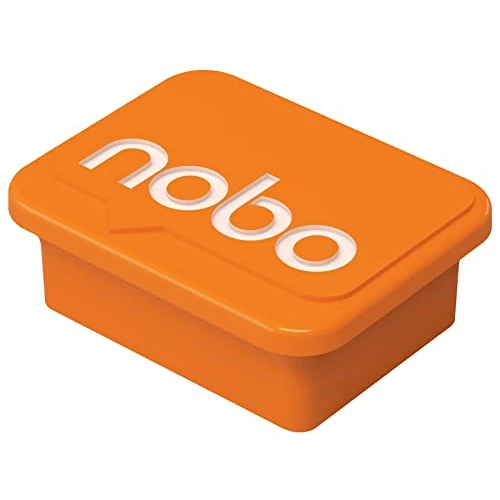 Oferta limitada: Nobo Imanes de Plástico para Pizarra Blanca, 18 x 22 m, Paquete de 4, Superficies de Borrado en Seco, 1905327, Naranja de 3.91 € a 3.52 € (ahorro 10%)