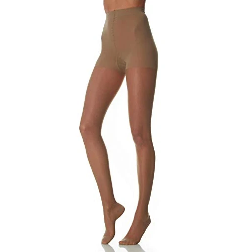 SCUDOTEX 140 Denier Knitted Mesh Tights Low Compression Medium to Strong 19-22 Hg mm Ice Color Size 3