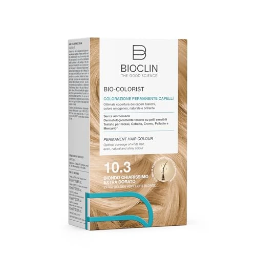 Oferta limitowana: Bioclin Bio Colorist | Tintura Capelli Bio Nuance Dorate 10.3 - BIONDO CHIARISSIMO EXTRA DORATO z 278.91 zł na 278.91 zł (oszczędź 0.00%)