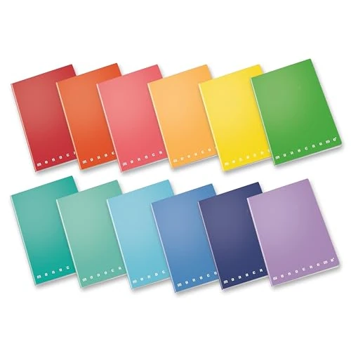 Offerta a tempo: Pigna,Confezione 10 Quaderno A4 Monocromo Original,80 pagine + risguardo,Copertina — 35% da 18,00 € a 11,68 €