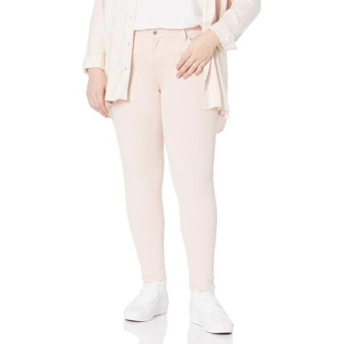 Offerta a tempo: Amazon Essentials Jeans Skinny Elasticizzati a Vita Media - colori fuori produzione Donna, Rosa Pallido, 54 - 43% da 24.90 € a 14.31 €