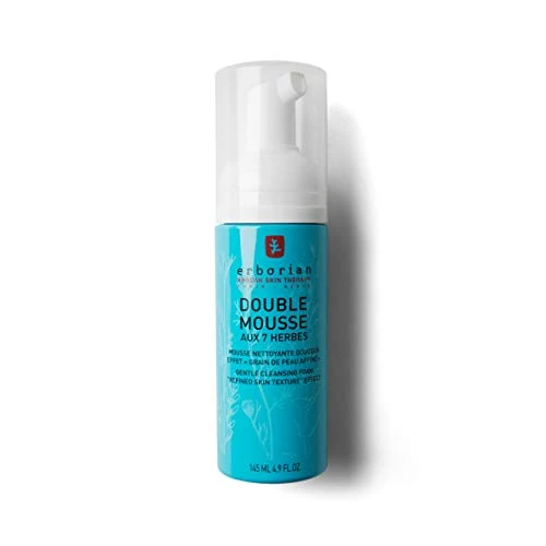 Offerta a tempo: Erborian - Mousse Doppia Viso alle 7 Erbe - Mousse Detergente Delicata Effetto Pelle Affinata - Pulisce in Profondità e Purifica - Trattamento Cosmetico Coreano - 145ml - 40% da 28.00 € a 16.80 €