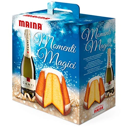 Offerta a tempo: LE STRENNE MAINA MOMENTI MAGICI GRAN PANDORO 750 GR + CUVEE 75 CL PANETTONE - 0% da 9.90 € a 9.90 €