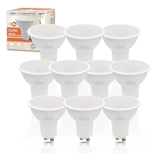 Offerta a tempo: LED ATOMANT 10x Lampadina LED GU10 8W Bianco Neutro 800lm - 8% da 18.40 € a 16.87 €