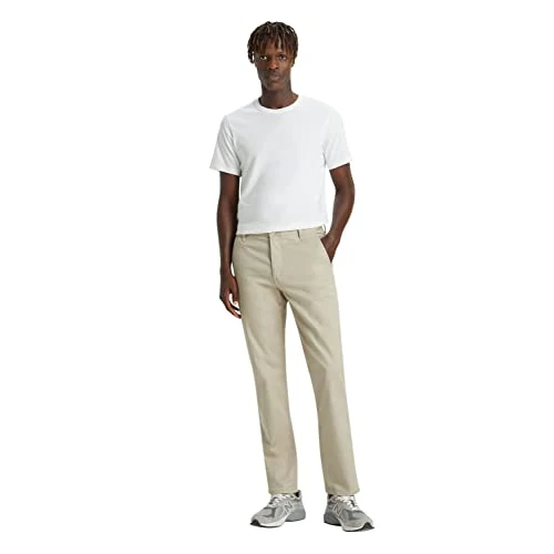 Dockers Herren Alpha Original Slim Hose, Safari Beige, 31W / 30L