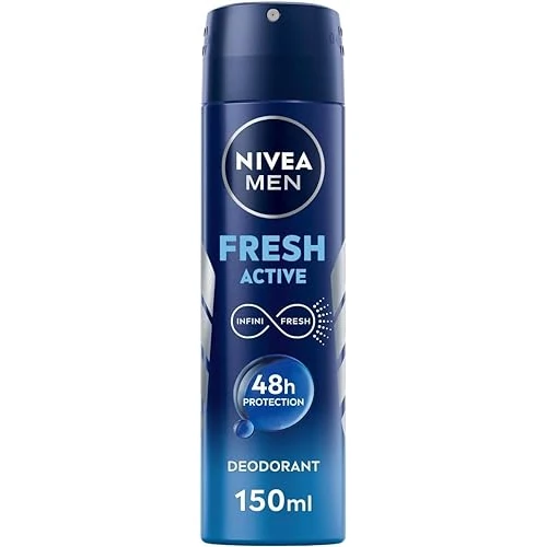 Tijdelijke aanbieding: Nivea Men Fresh Active Spray Deodorant voor heren, met oceaanextracten, ademende deodorant voor 48 uur frisse geur van 25.99 EUR naar 25.99 EUR (korting 0%)