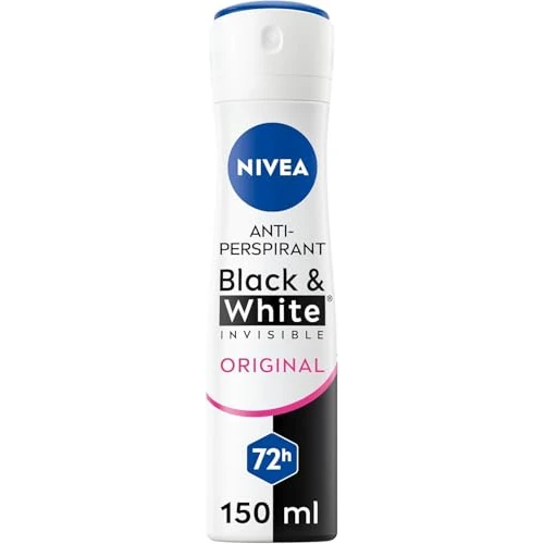 NIVEA Black & White Original Desodorante Spray, 6 envases de 150 ML
