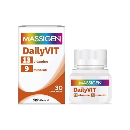 Massigen Dailyvit+ 12 Vitamine 11 Minerali Integratore, 30 compresse