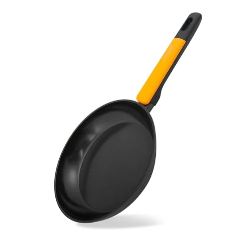 Limitiertes Angebot: Fackelmann Bratpfanne Soft – Ø 20 cm aus geschmiedetem Aluminium, mit Greblon CK2 Ceramic Beschichtung, Soft-Touch Griff, Reinigung per Hand, Orange von 17.92 EUR auf 17.92 EUR (Spare 0%)