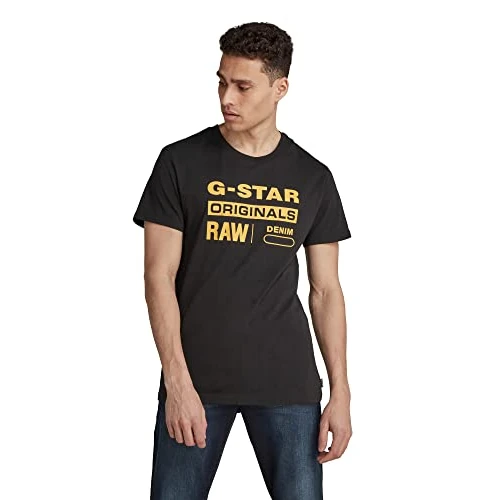 Offerta a tempo: G-STAR Uomo Graphic 8 T-Shirt, Nero (dk black D14143-336-6484), S - 52% da 35.00 € a 16.75 €