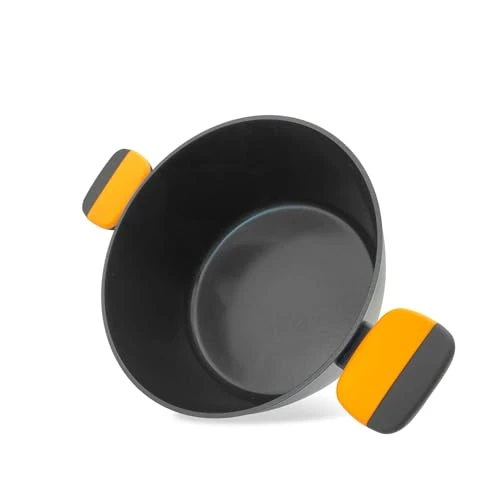 Offerta a tempo: Fackelmann Casseruola in alluminio forgiato Ø20 x 9.5 cm, rivestimento antiaderente, pentola per tutti i tipi di piano cottura, induzione, doppia maniglia, Linea Soft Collection - 52% da 29.99 € a 14.30 €
